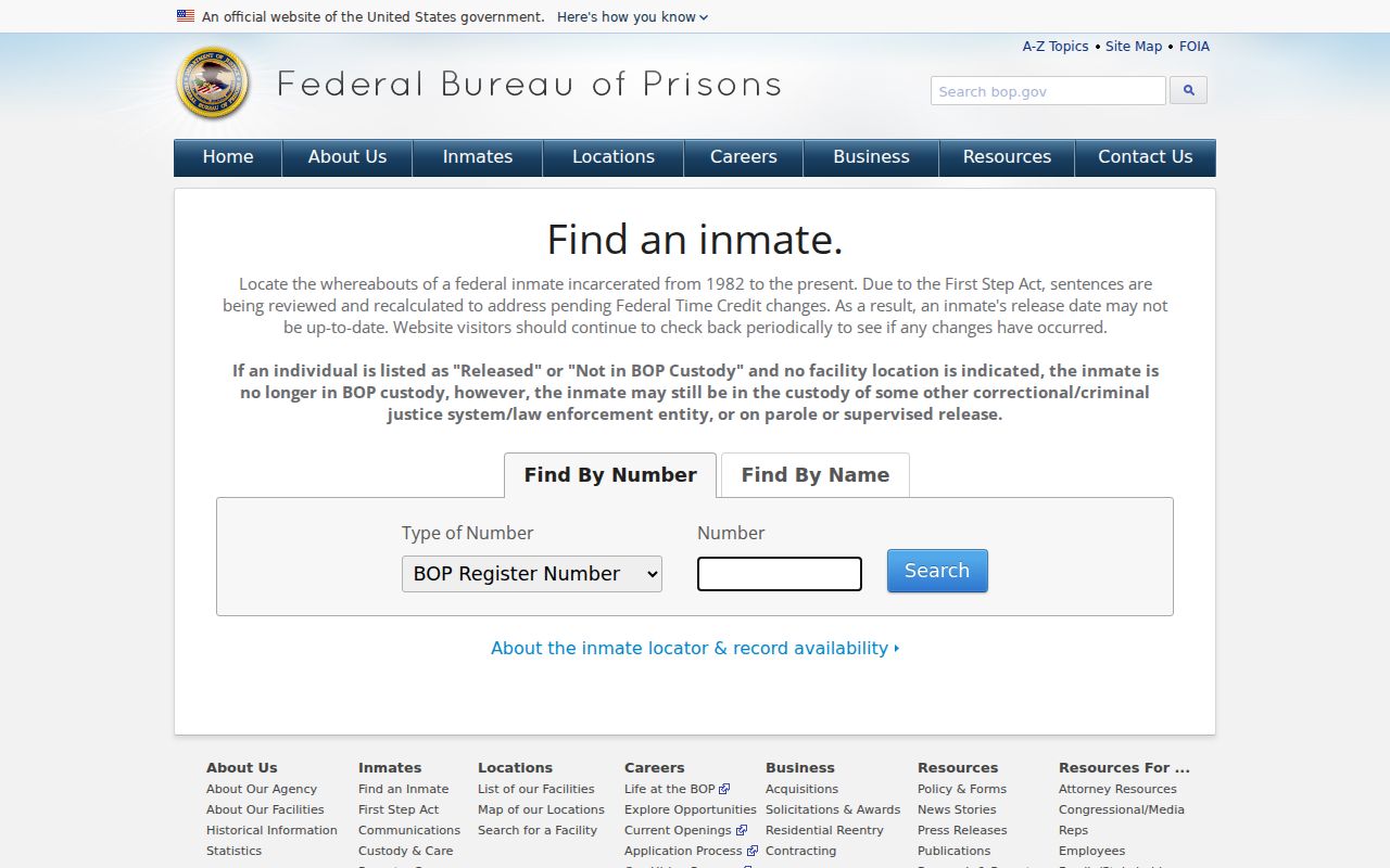 Federal inmate locator for Yancey County criminal history research